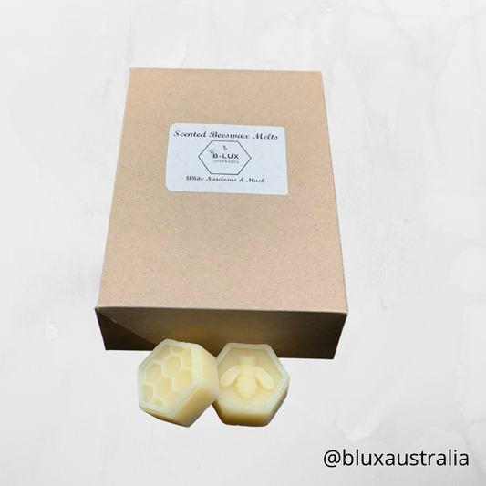 Scented Beeswax Melts - White Narcissus and Musk