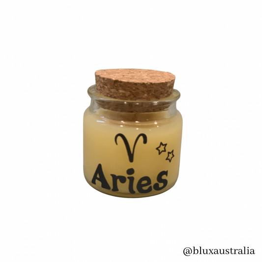 Small Scented Beeswax Candle - Horoscope Signs Collection